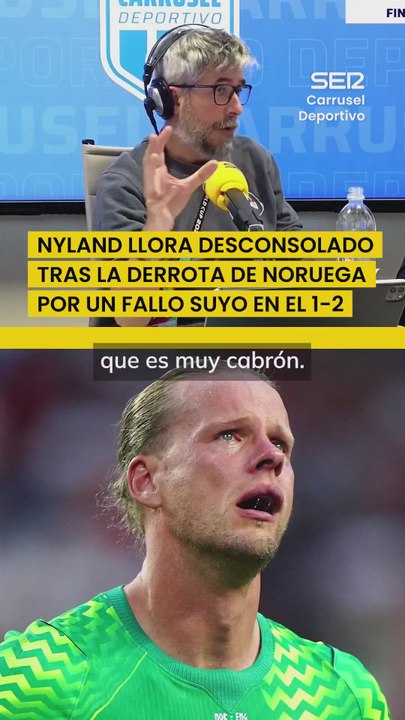 DANI GARRIDO pone en valor la DUREZA del fútbol con el portero NYLAND como ejemplo