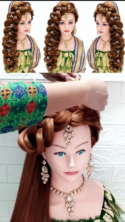 Easy front hairstyle for wedding