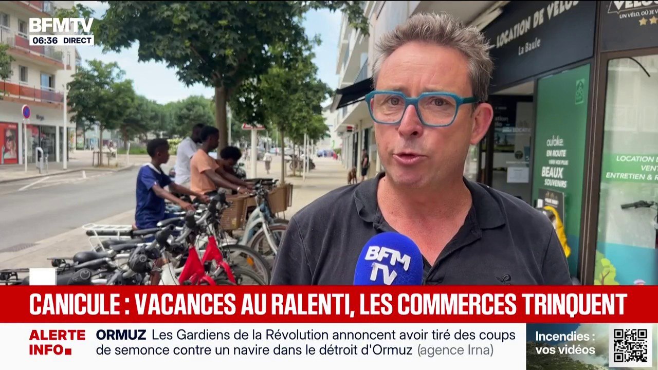 Canicule: sur la côte Atlantique, à cause des fortes chaleurs, les vacances tournent au ralenti impactant directement les commerçants