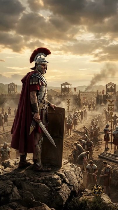 🛡️ Roman soldiers didn't just fight battles—they built entire fortified camps in a single night.