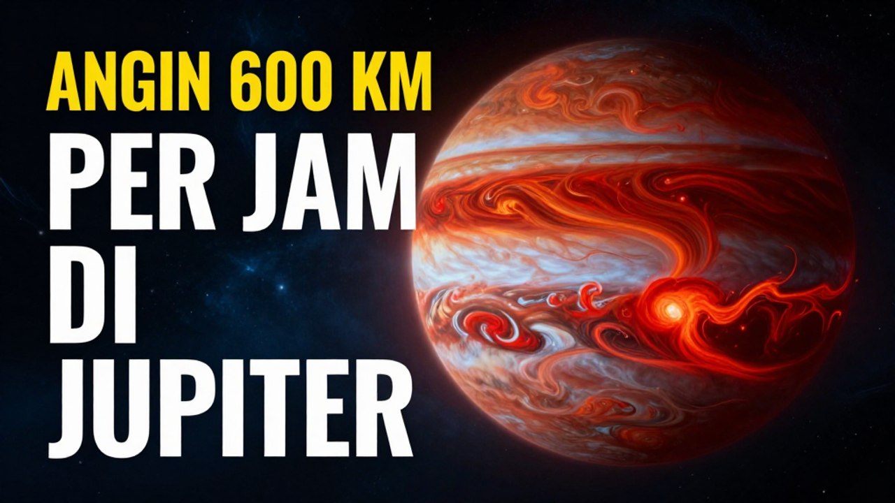 Angin 600 Km per Jam di Jupiter: Topan Paling Ekstrem di Tata Surya Kita