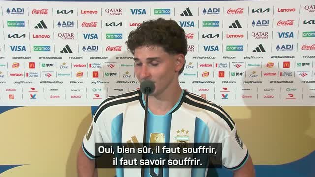 Argentine - Alvarez : “Il faut savoir souffrir”