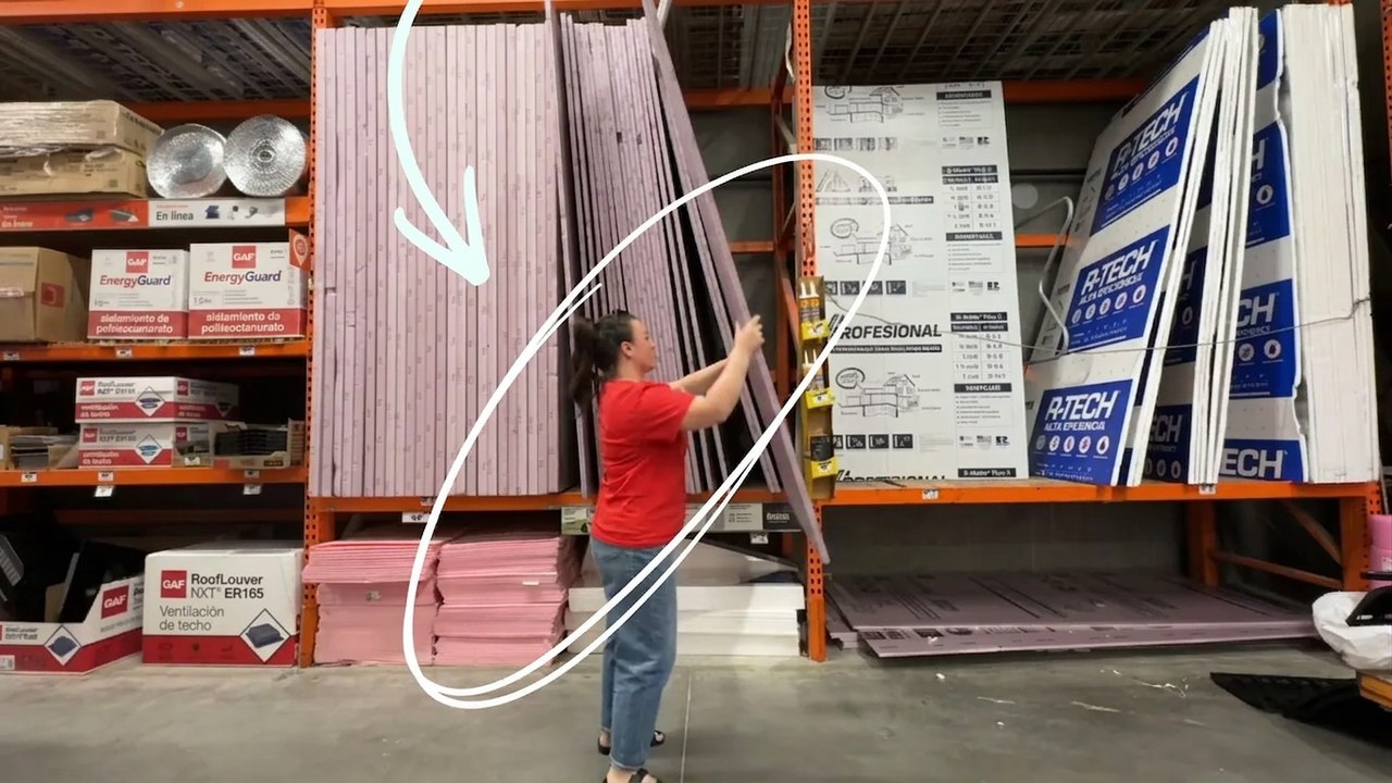 Compra una tabla de espuma enorme en Home Depot para una nueva idea genial