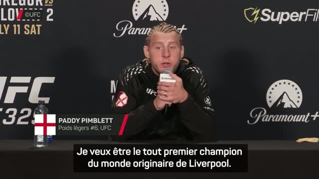 UFC 329 - Après la victoire contre BSD, Pimblett affiche ses ambitions et répond à ses détracteurs