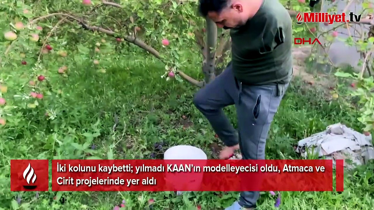 Çocukken iki kolunu kaybetti, şimdi KAAN için çalışıyor! Dünya 5’incisi oldu