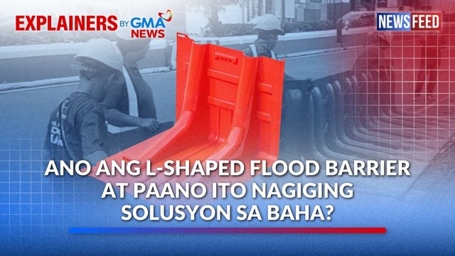 Ano ang L-shaped flood barrier at paano ito nagiging solusyon sa baha? | GMA News Feed