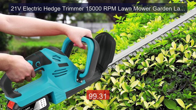 21V Electric Hedge Trimmer 15000 RPM Lawn Mower Garden Landscaping ... Top Rated 2026 | Buy Now!