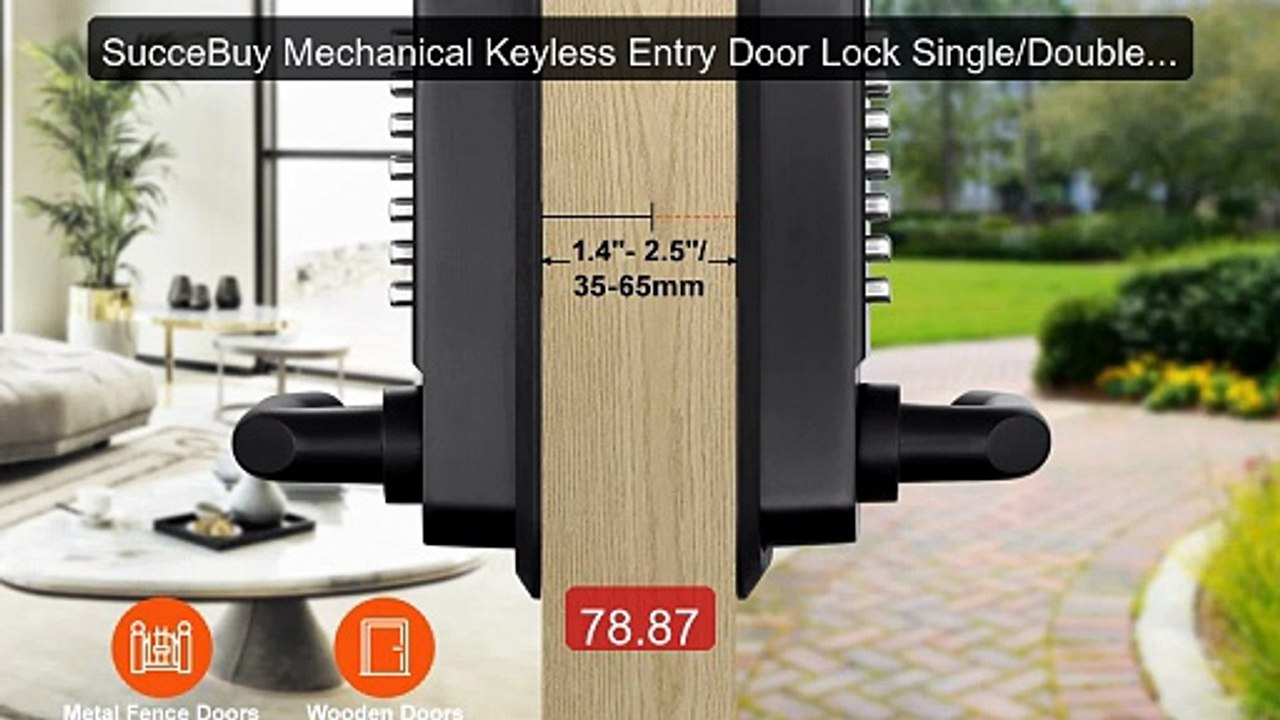 SucceBuy Mechanical Keyless Entry Door Lock Single/Double -Sid... -- Best Buy 2026 | Great Quality!