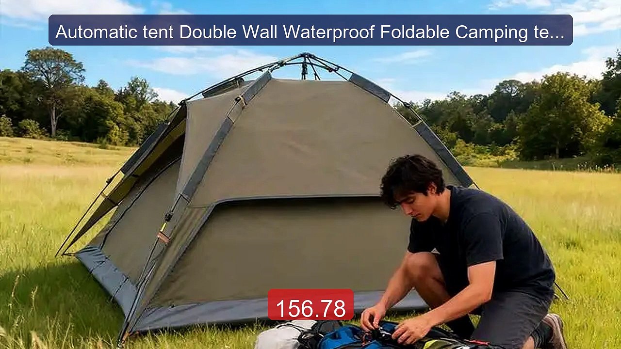 Automatic tent Double Wall Waterproof Foldable Camping tent-Army G... -- Best Deal 2026 | Shop Now!