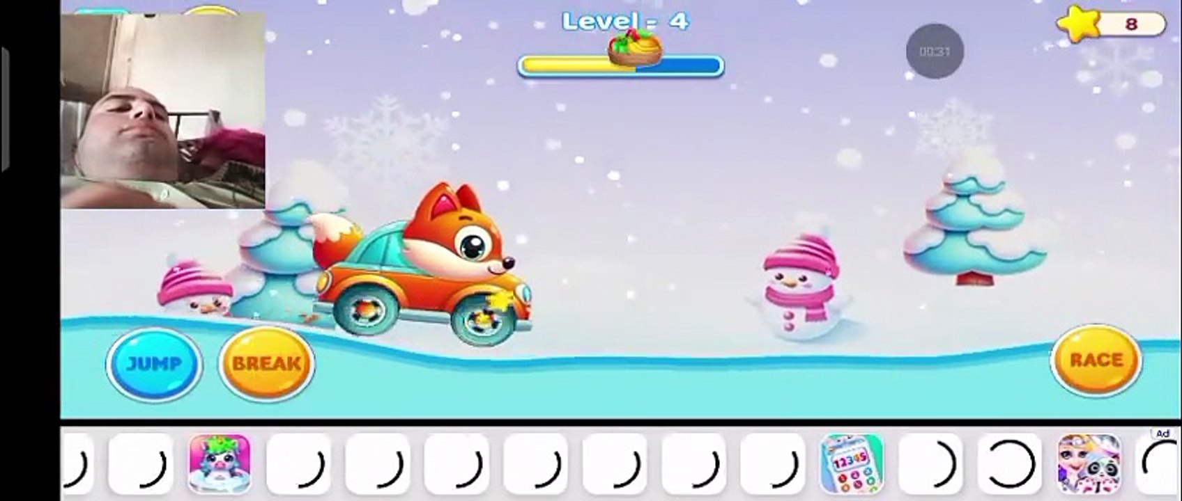 " Cute  animal and  Fox car  racing gameplay 🦊🦊🦊 "