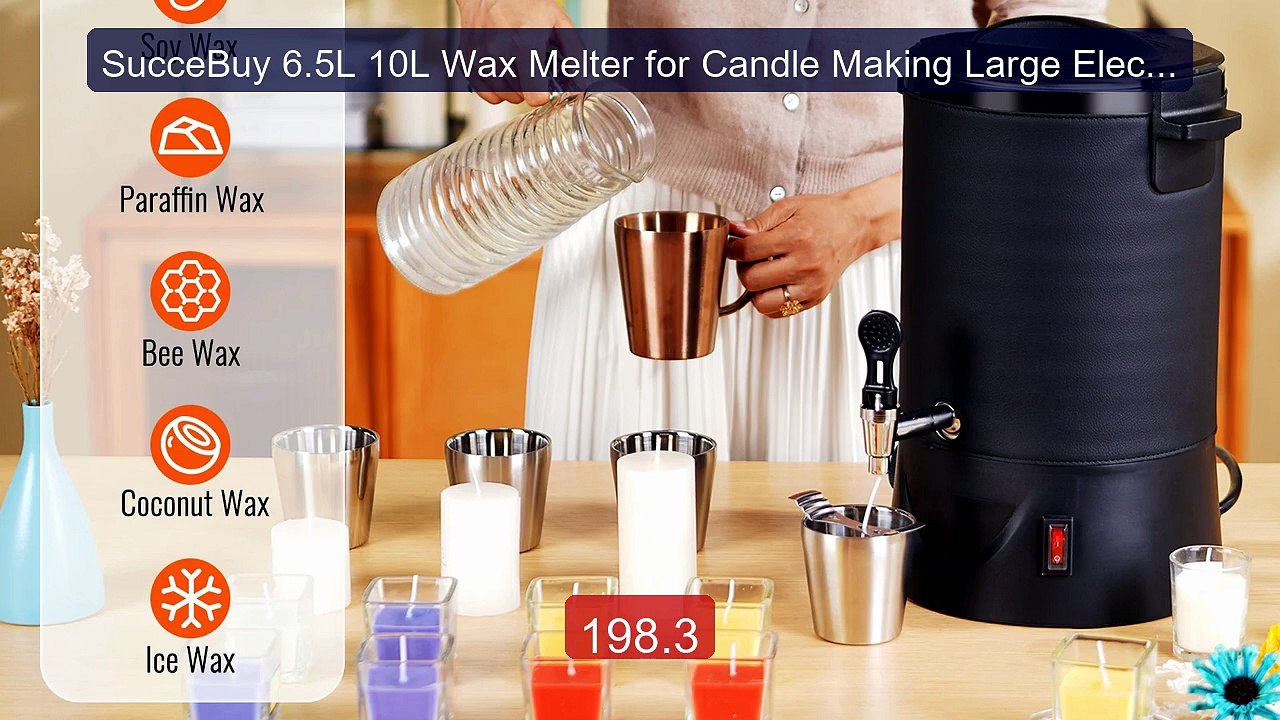SucceBuy 6.5L 10L Wax Melter for Candle Making...