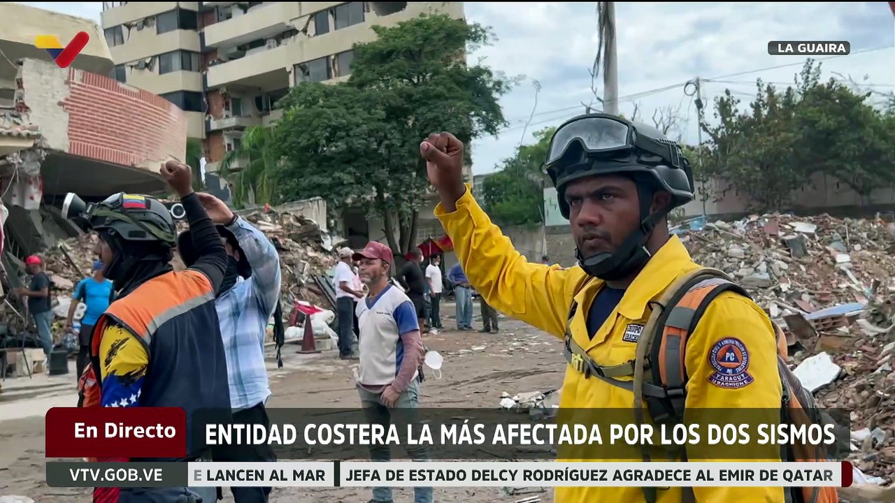 Funcionarios público de La Guaira fueron fuertemente golpeados por el doblete sísmico del 24-Jul