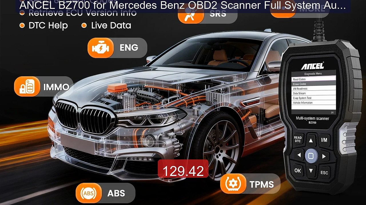 ANCEL BZ700 for Mercedes Benz OBD2 Scanner Full System Auto... -- Top Pick 2026 | Unbeatable Price!