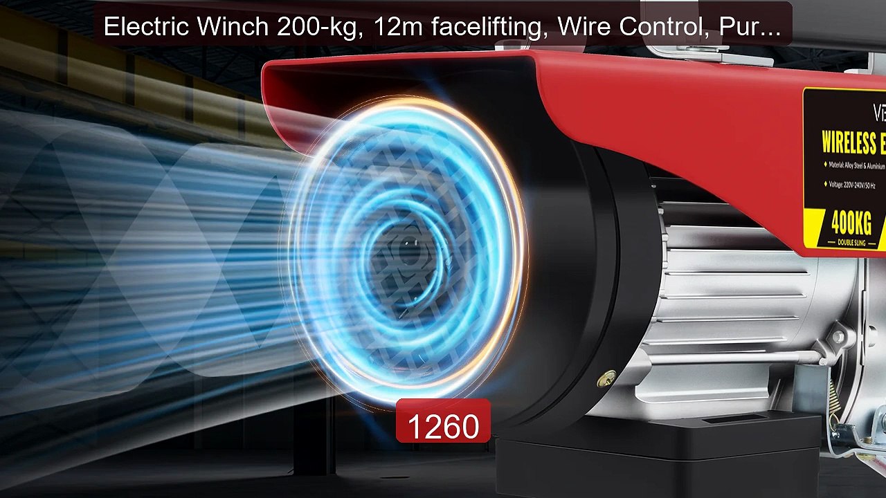 Electric Winch 200-kg, 12m facelifting, Wire Control, Pure Co... -- Amazing Value 2026 | Must Have!