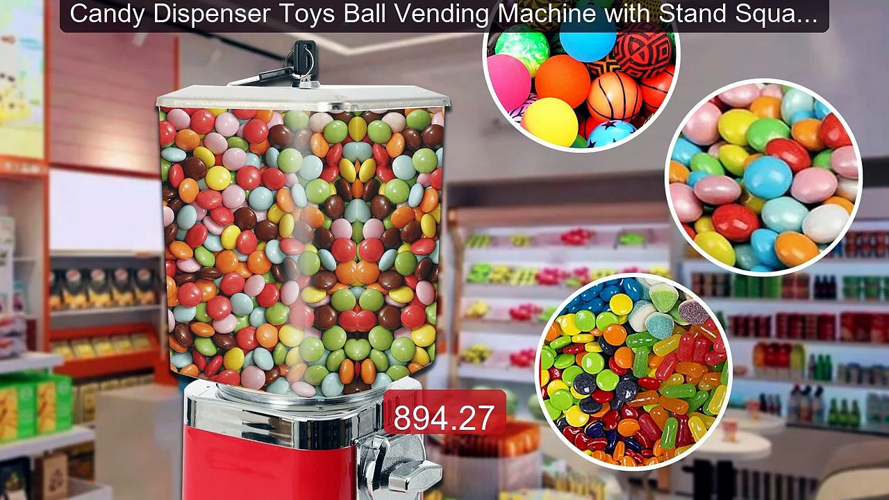 Candy Dispenser Toys Ball Vending Machine with Stand Square Ve... -- Hot Deal 2026 | Limited Offer!