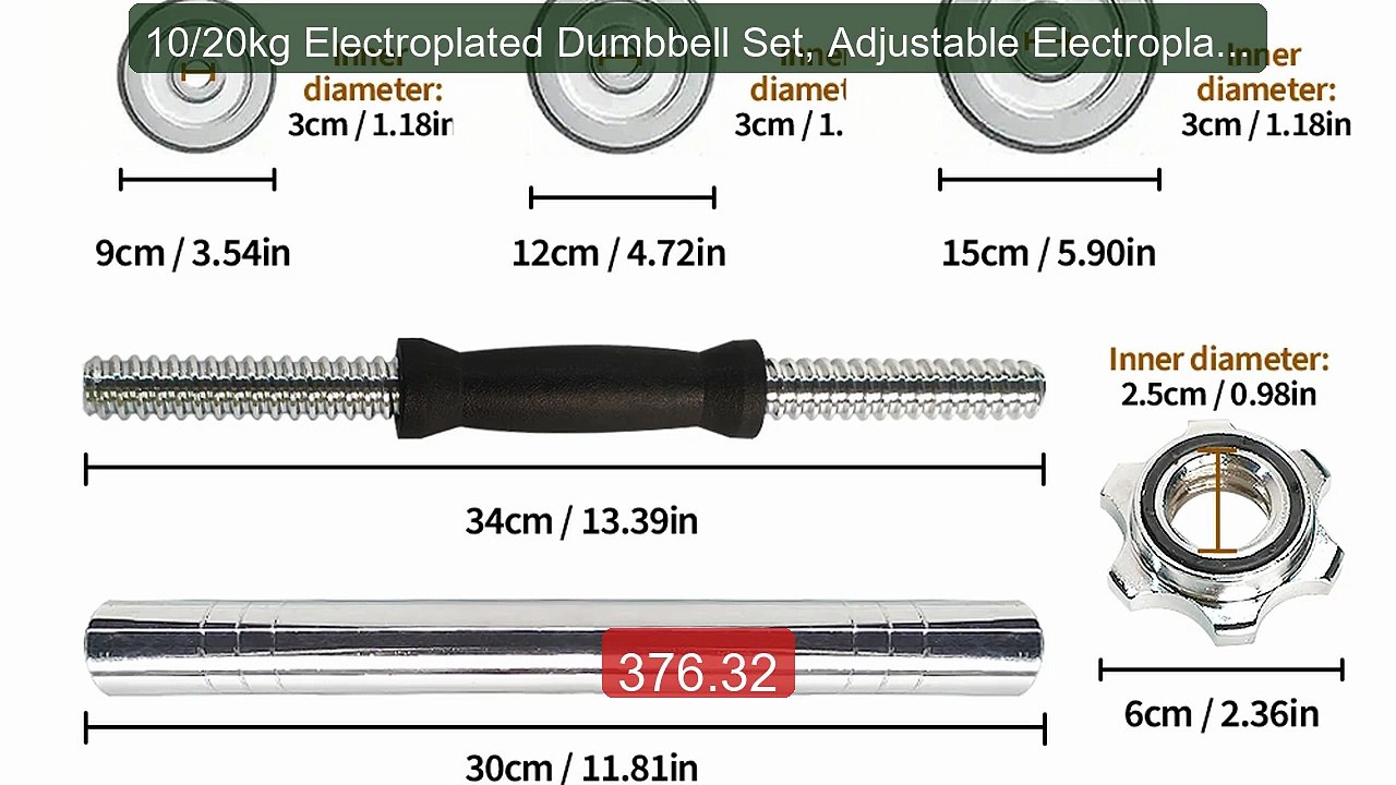 10/20kg Electroplated Dumbbell Set, Adjustable Electroplated D... -- Hot Deal 2026 | Limited Offer!