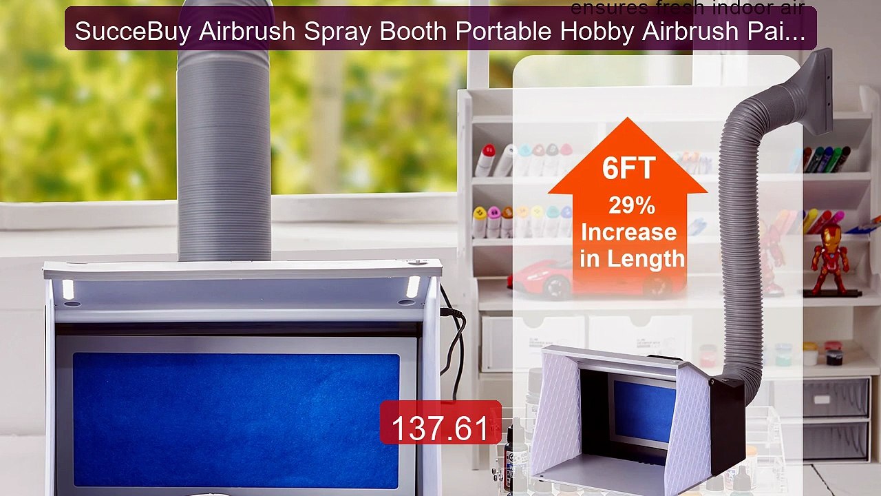SucceBuy Airbrush Spray Booth Portable Hobby Airbrush Paint... -- Top Pick 2026 | Unbeatable Price!