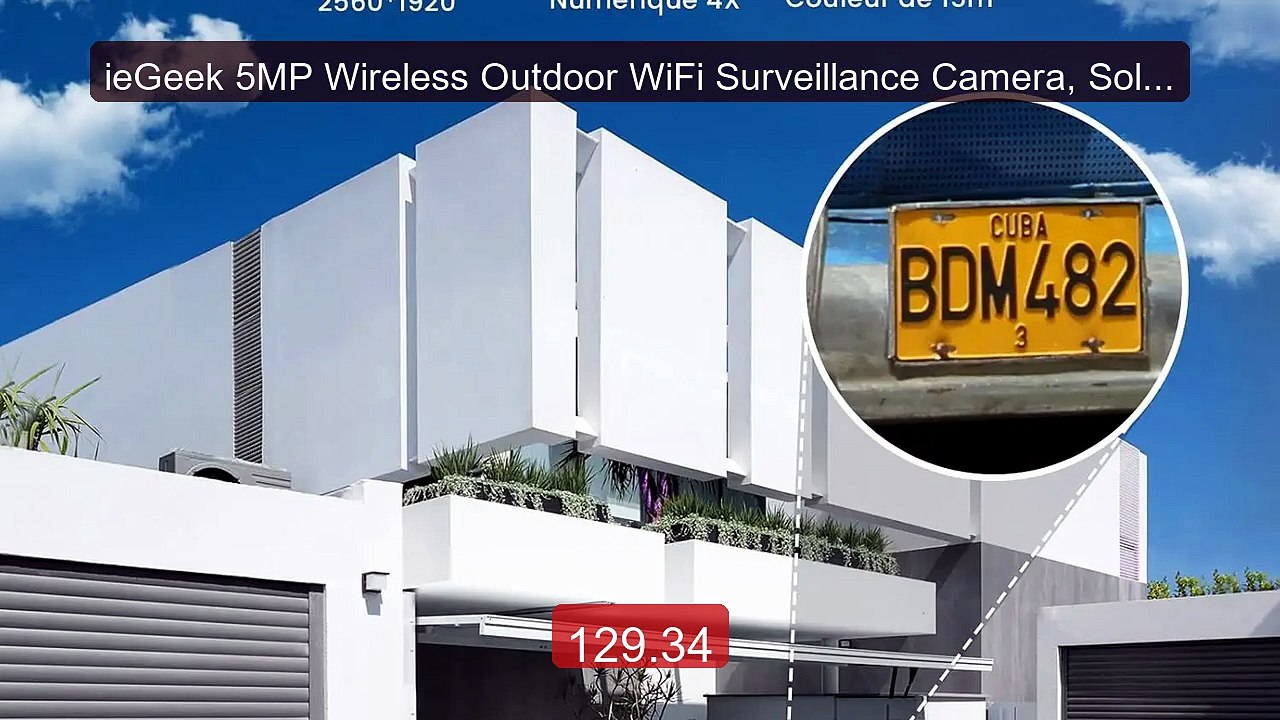 ieGeek 5MP Wireless Outdoor WiFi Surveillance Camera, Solar... -- Top Pick 2026 | Unbeatable Price!