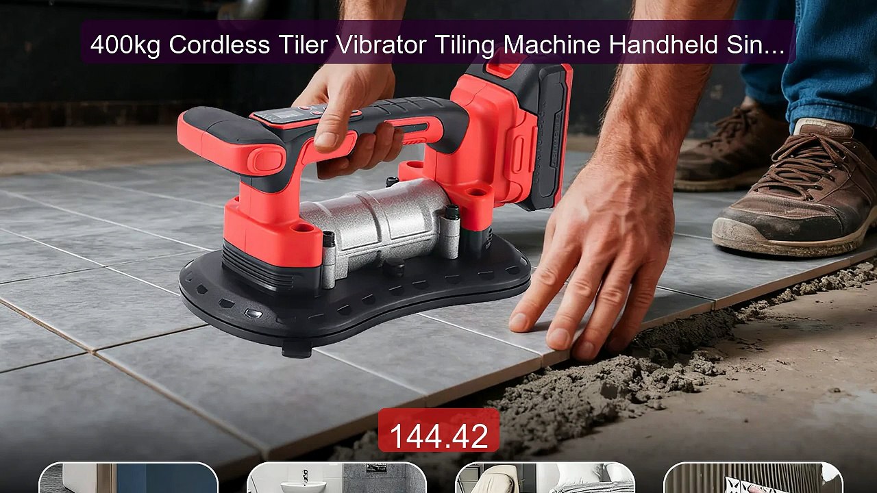 400kg Cordless Tiler Vibrator Tiling Machine Handheld Single Sucti... -- Best Deal 2026 | Shop Now!