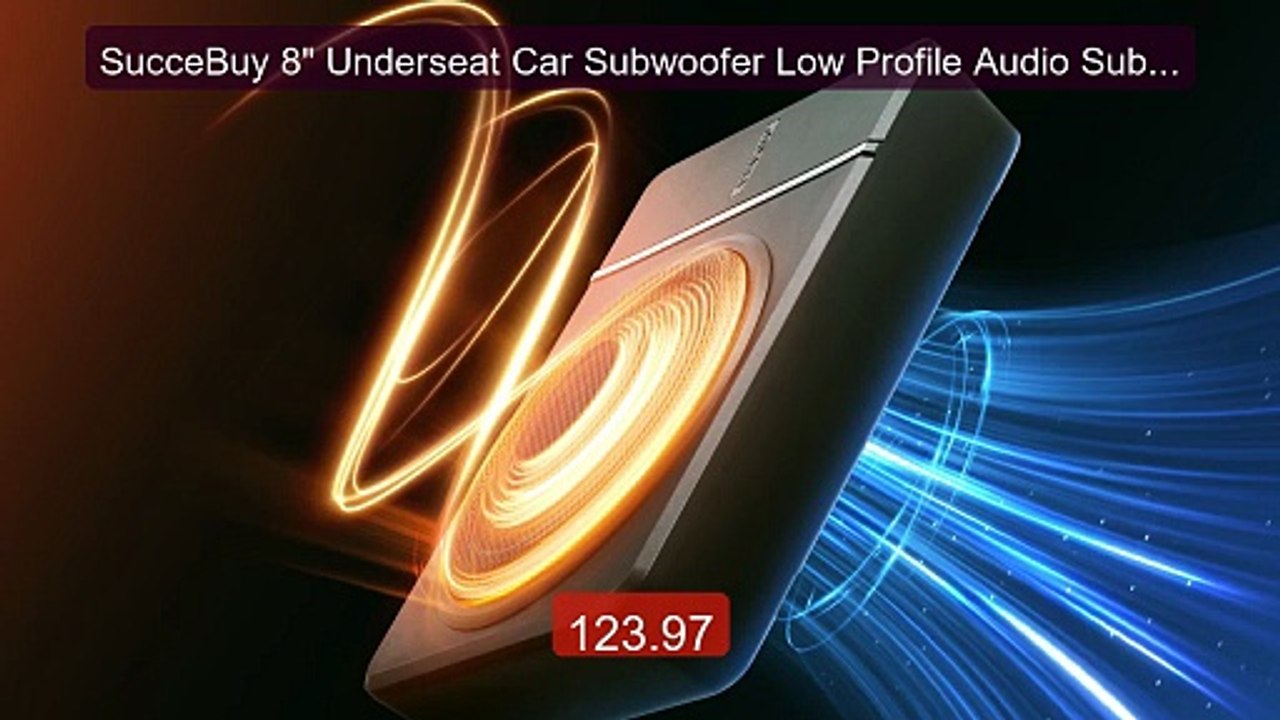 SucceBuy 8" Underseat Car Subwoofer Low Profile Audio Sub Bui... -- Amazing Value 2026 | Must Have!