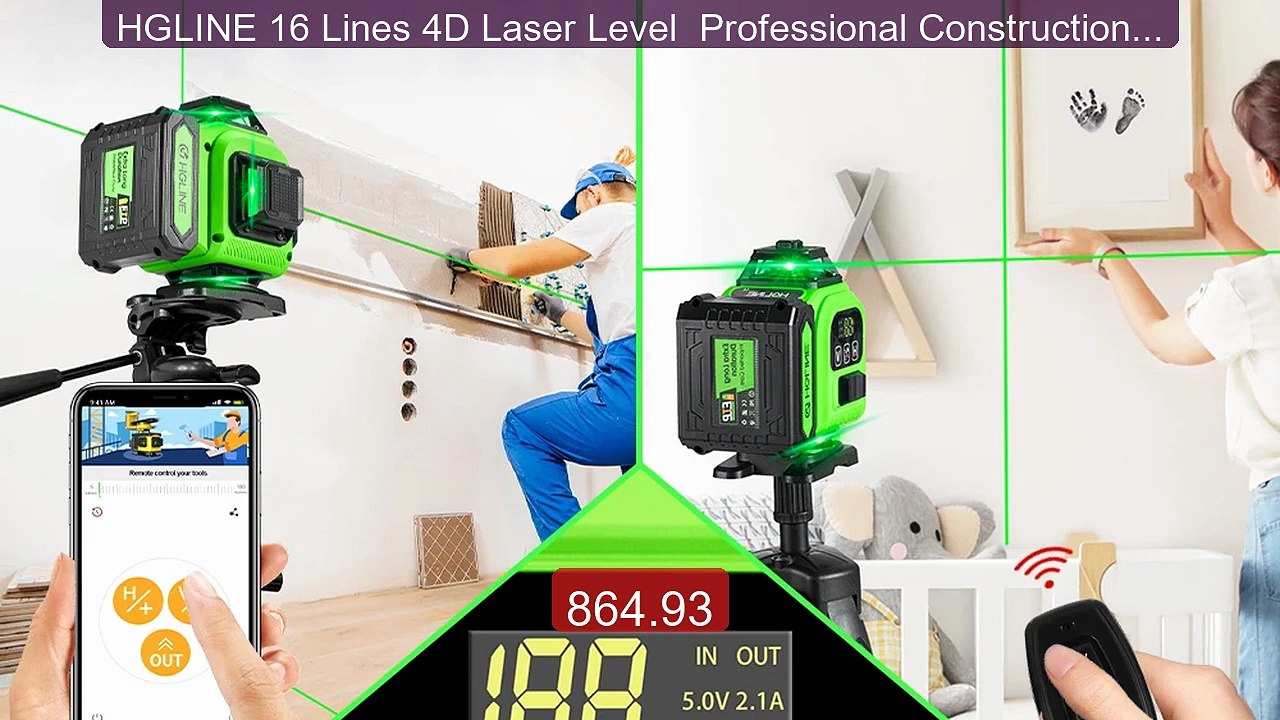 HGLINE 16 Lines 4D Laser Level  Professional Construction Lase... -- Hot Deal 2026 | Limited Offer!