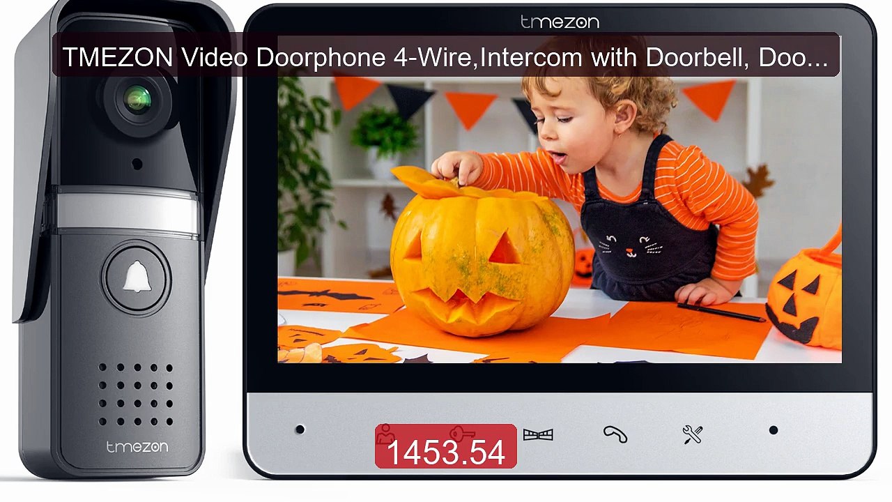 TMEZON Video Doorphone 4-Wire,Intercom with Doorbell, Doorp... -- Top Pick 2026 | Unbeatable Price!