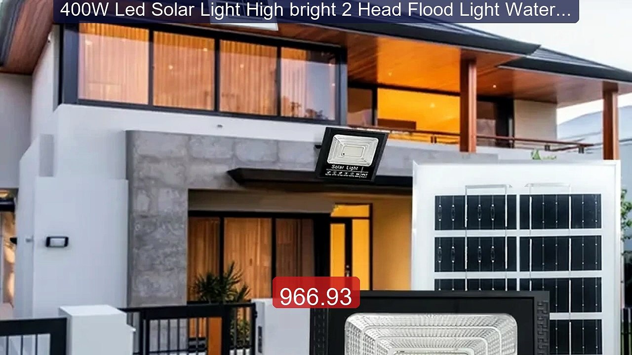 400W Led Solar Light High bright 2 Head Flood Light Waterproof... -- Best Buy 2026 | Great Quality!