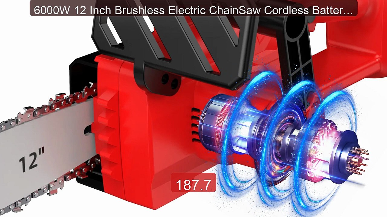 6000W 12 Inch Brushless Electric ChainSaw Cordless Battery Saw... -- Hot Deal 2026 | Limited Offer!