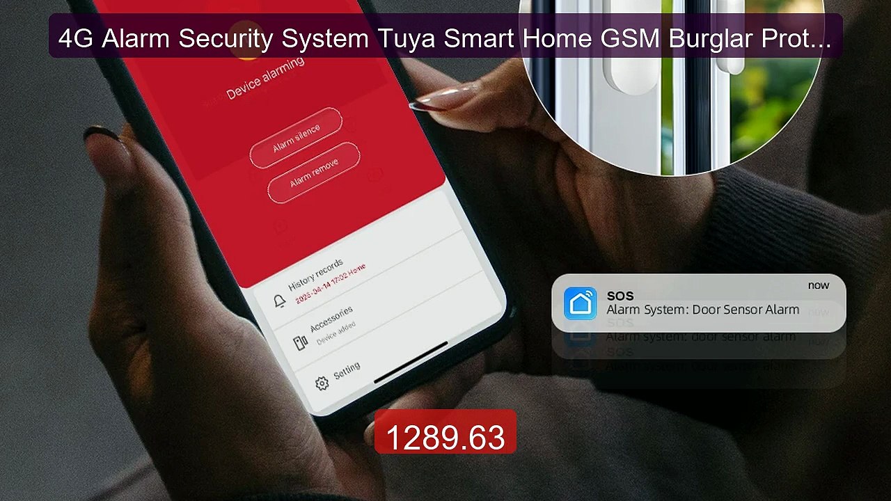 4G Alarm Security System Tuya Smart Home GSM Bu...