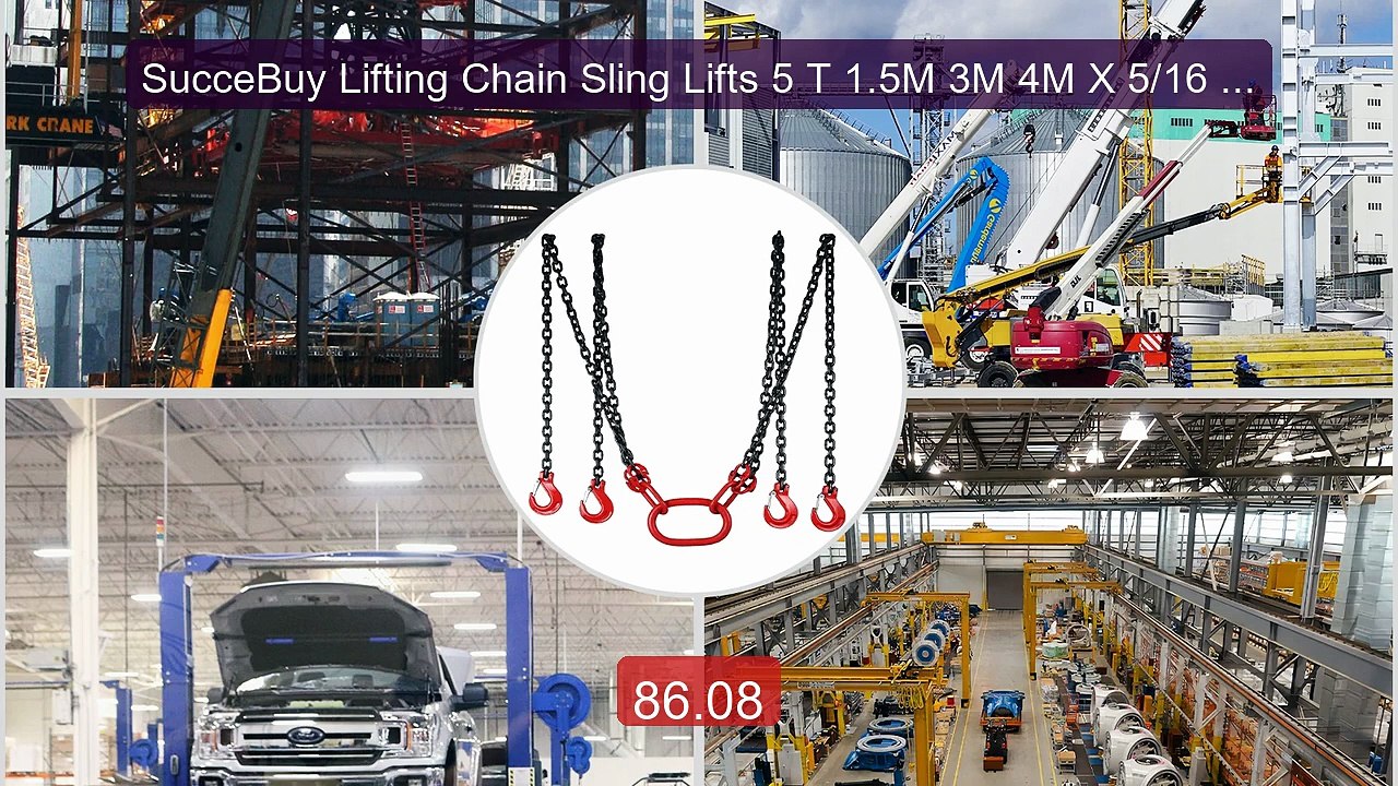 SucceBuy Lifting Chain Sling Lifts 5 T 1.5M 3M 4M X 5/16 In... -- Top Pick 2026 | Unbeatable Price!