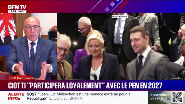 Présidentielle 2027: Eric Ciotti Premier ministre de Marine Le Pen, ce n'est pas du tout mon sujet , affirme le président de l'UDR