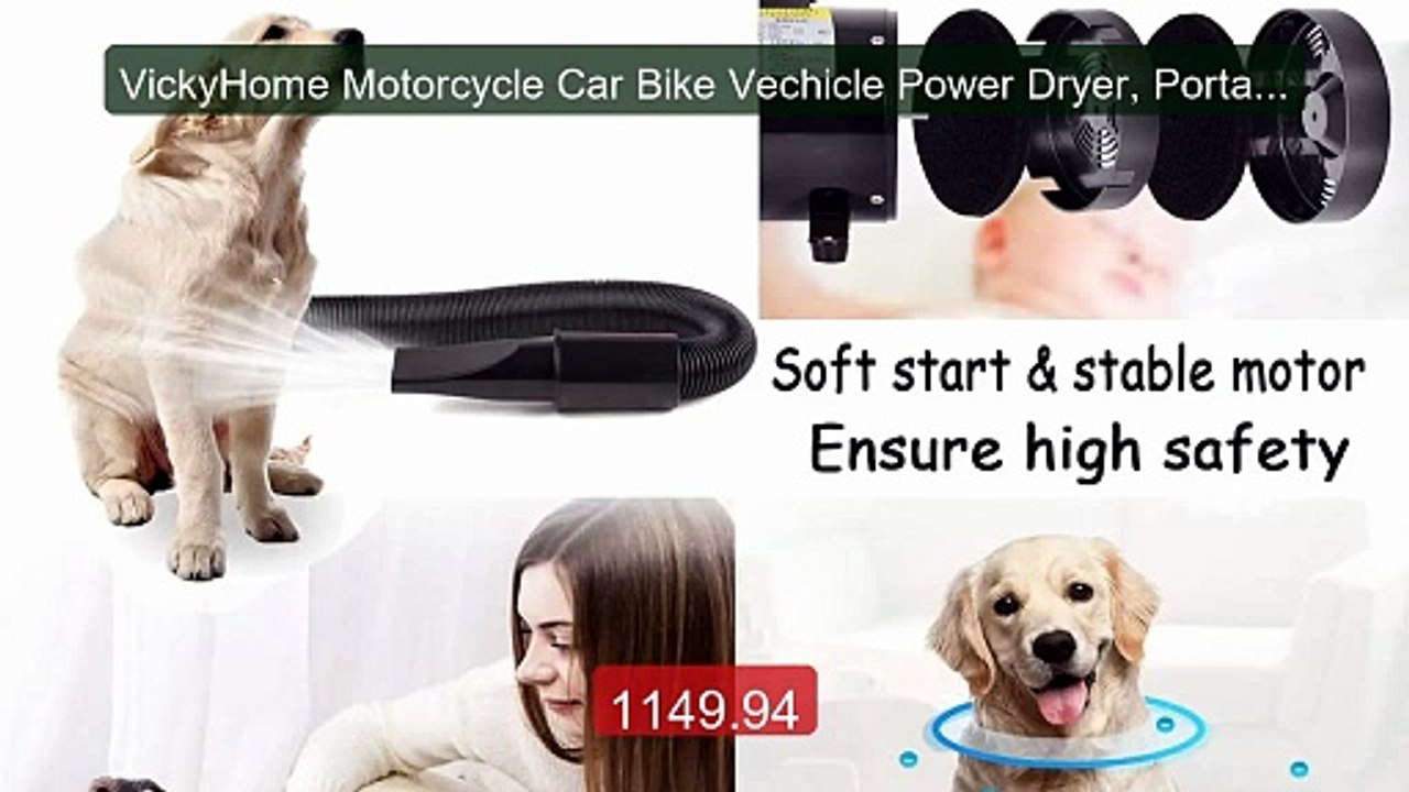 VickyHome Motorcycle Car Bike Vechicle Power Dryer, Portable Blowe... -- Best Deal 2026 | Shop Now!