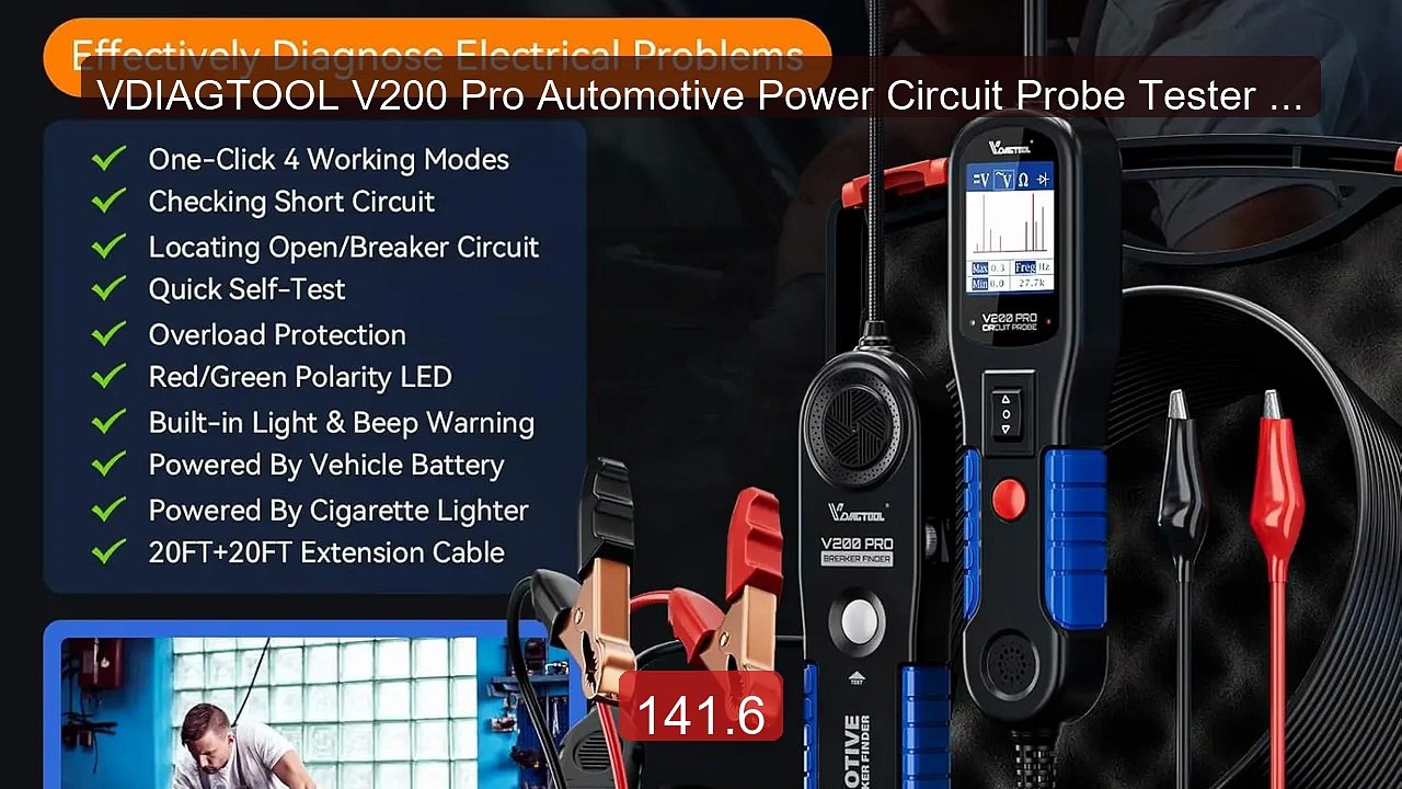 VDIAGTOOL V200 Pro Automotive Power Circuit Probe Tester Breaker Fi... -- Top Rated 2026 | Buy Now!