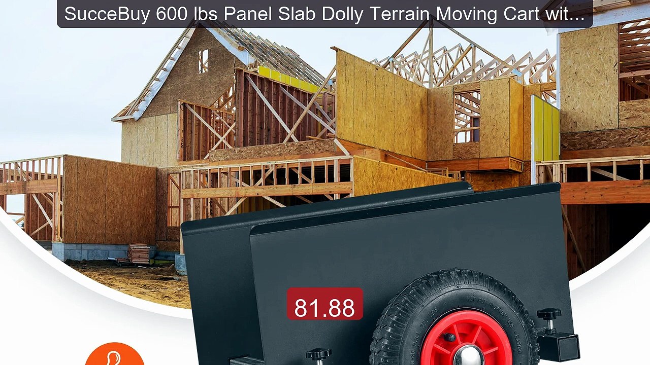 SucceBuy 600 lbs Panel Slab Dolly Terrain Moving Cart with Pneumat... -- Best Deal 2026 | Shop Now!