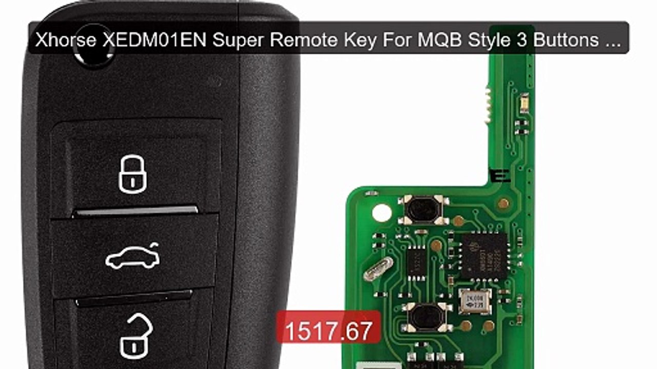 Xhorse XEDM01EN Super Remote Key For MQB Style 3 Buttons Built... -- Best Buy 2026 | Great Quality!
