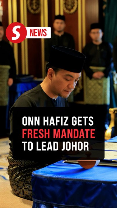 Onn Hafiz sworn in as Johor Mentri Besar