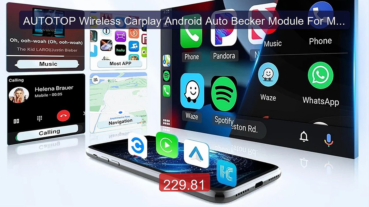 AUTOTOP Wireless Carplay Android Auto Becker Module For Merce... -- Amazing Value 2026 | Must Have!