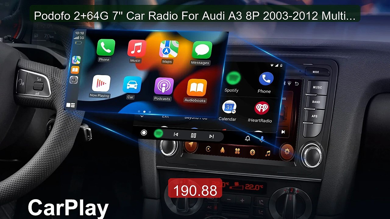 Podofo 2+64G 7'' Car Radio For Audi A3 8P 2003-2012 Multimedi... -- Amazing Value 2026 | Must Have!