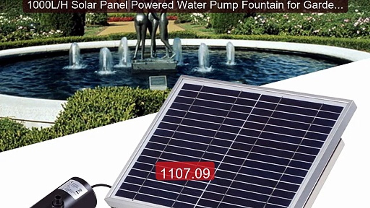 1000L/H Solar Panel Powered Water Pump Fountain for Garden ... -- Top Pick 2026 | Unbeatable Price!
