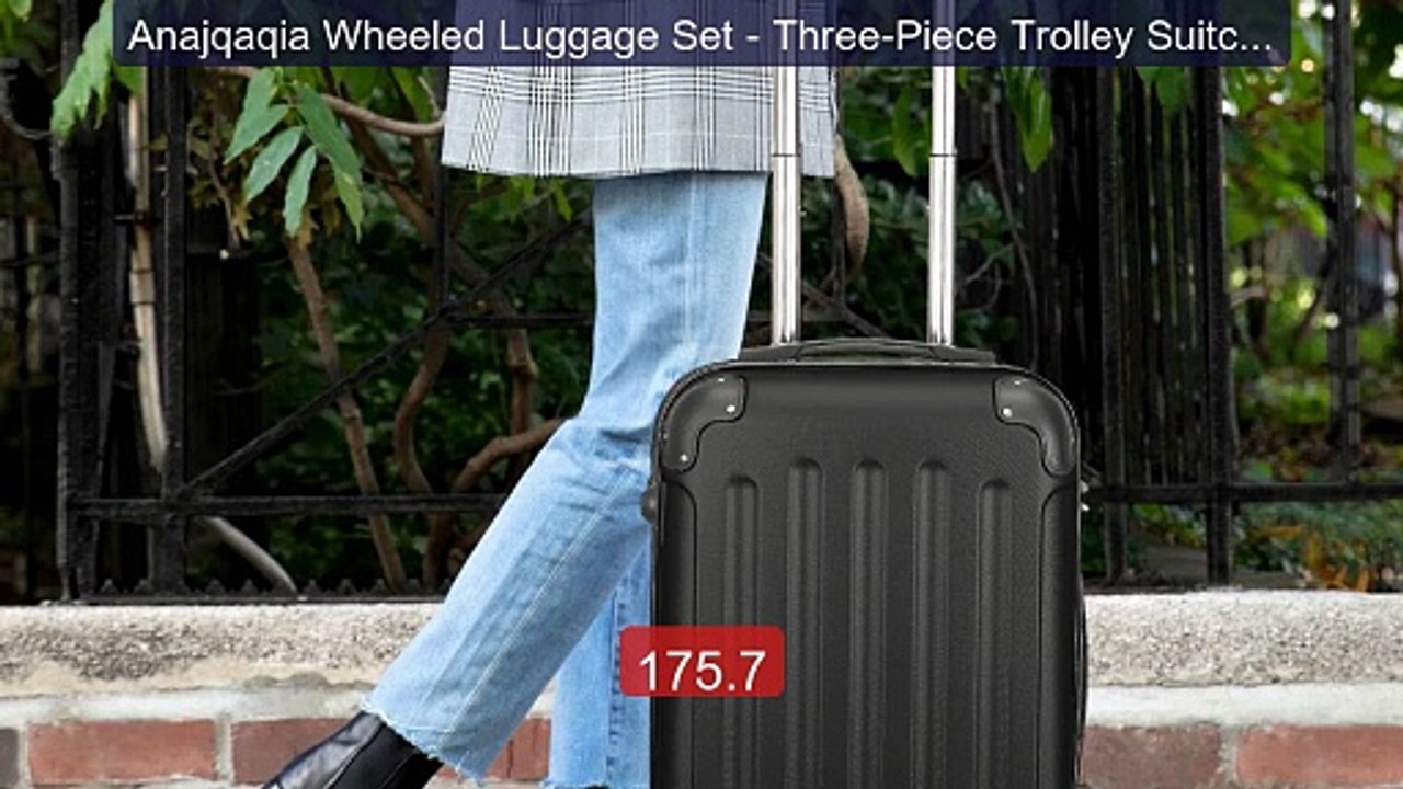 Anajqaqia Wheeled Luggage Set - Three-Piece Trolley Suitcase S... -- Best Buy 2026 | Great Quality!