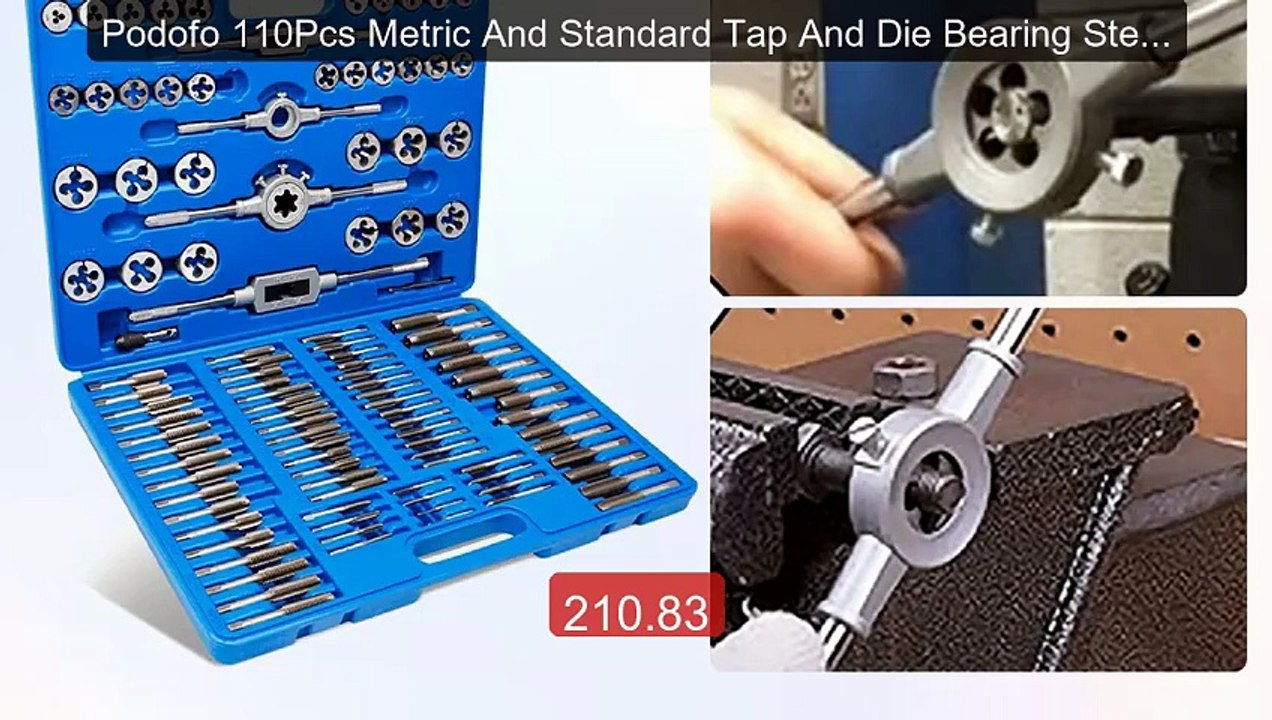 Podofo 110Pcs Metric And Standard Tap And Die Bearing Steel Titani... -- Best Deal 2026 | Shop Now!
