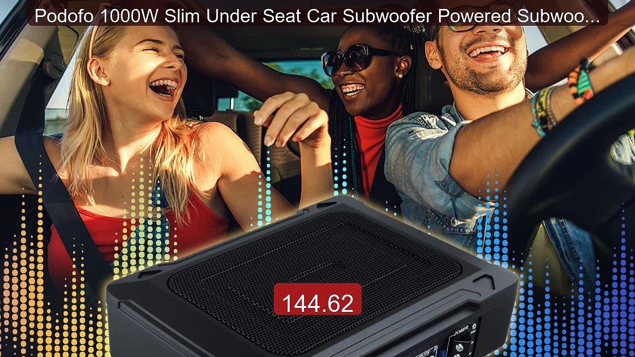 Podofo 1000W Slim Under Seat Car Subwoofer Powered Subwoofer Enclos... -- Top Rated 2026 | Buy Now!