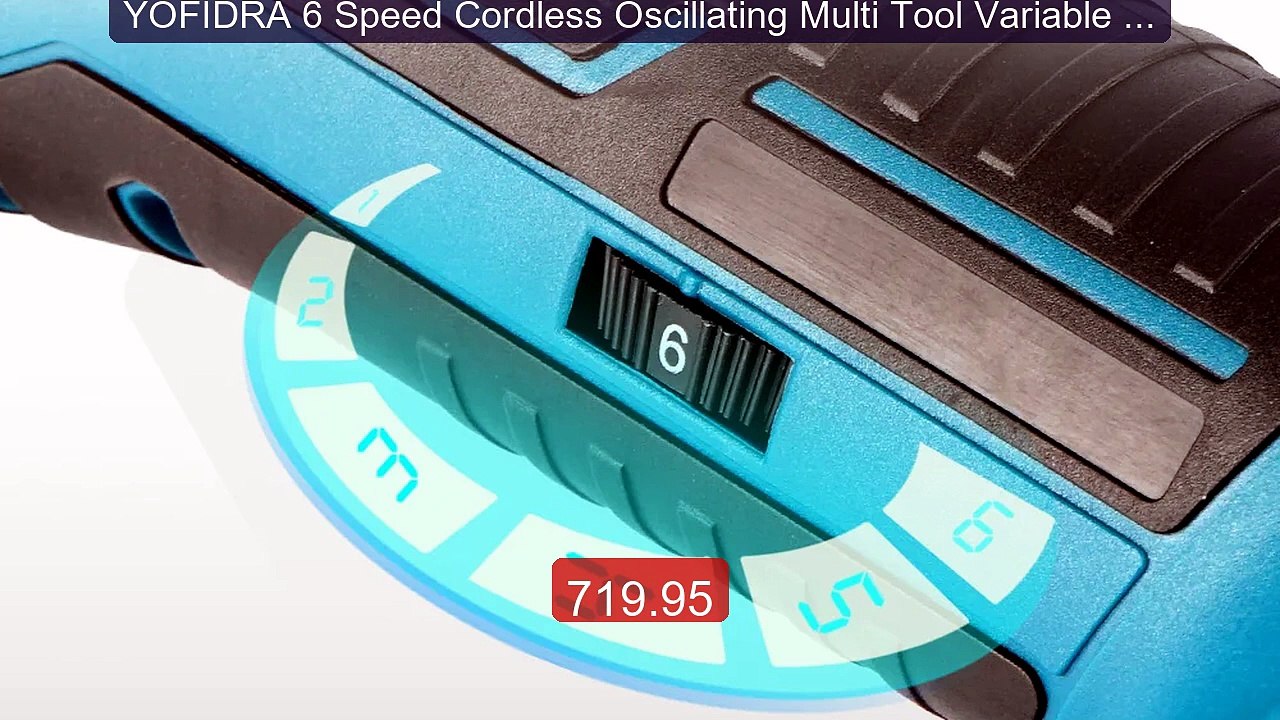 YOFIDRA 6 Speed Cordless Oscillating Multi Tool Variable Mu... -- Top Pick 2026 | Unbeatable Price!