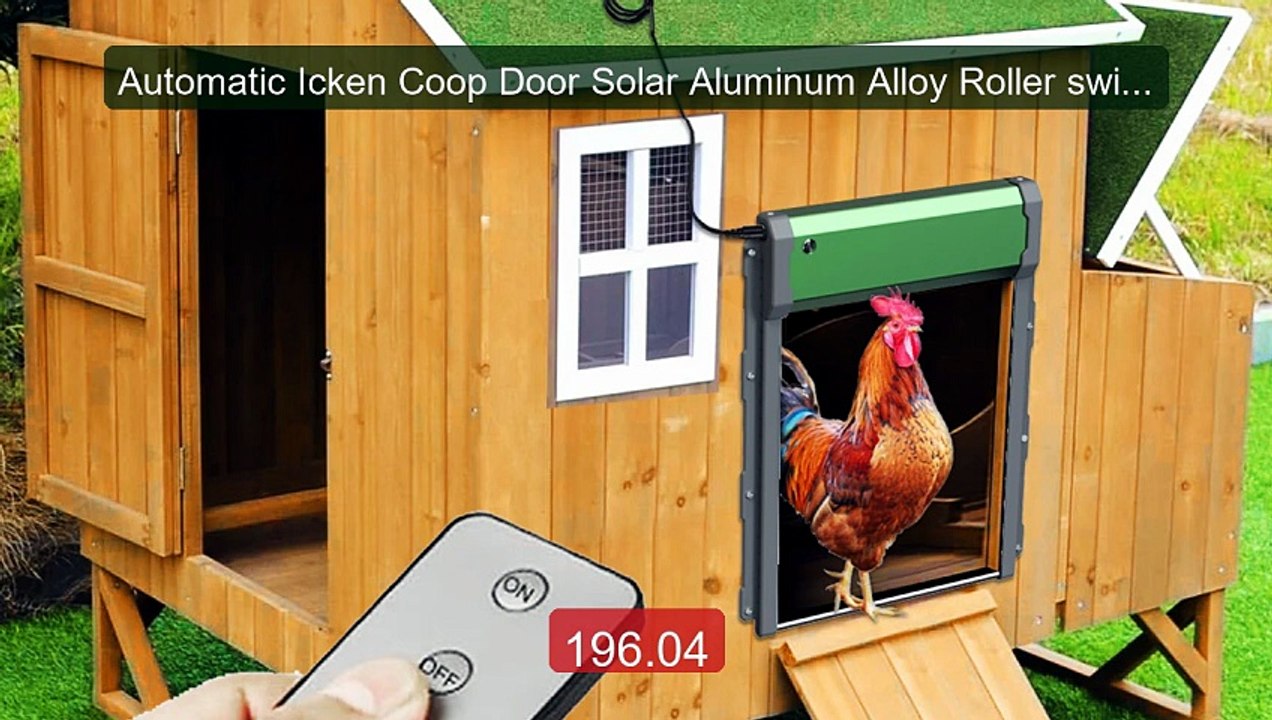 Automatic Icken Coop Door Solar Aluminum Alloy Roller switch Gate w... -- Top Rated 2026 | Buy Now!