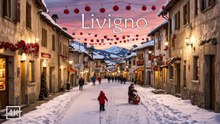 Livigno Italy 🇮🇹🎄Snowy Day Walk In The Best Christmas village in Italy 4K🎄