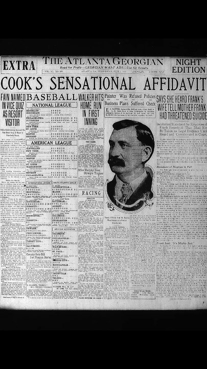Wednesday, 4th June 1913 Cooks Sensational Affidavit