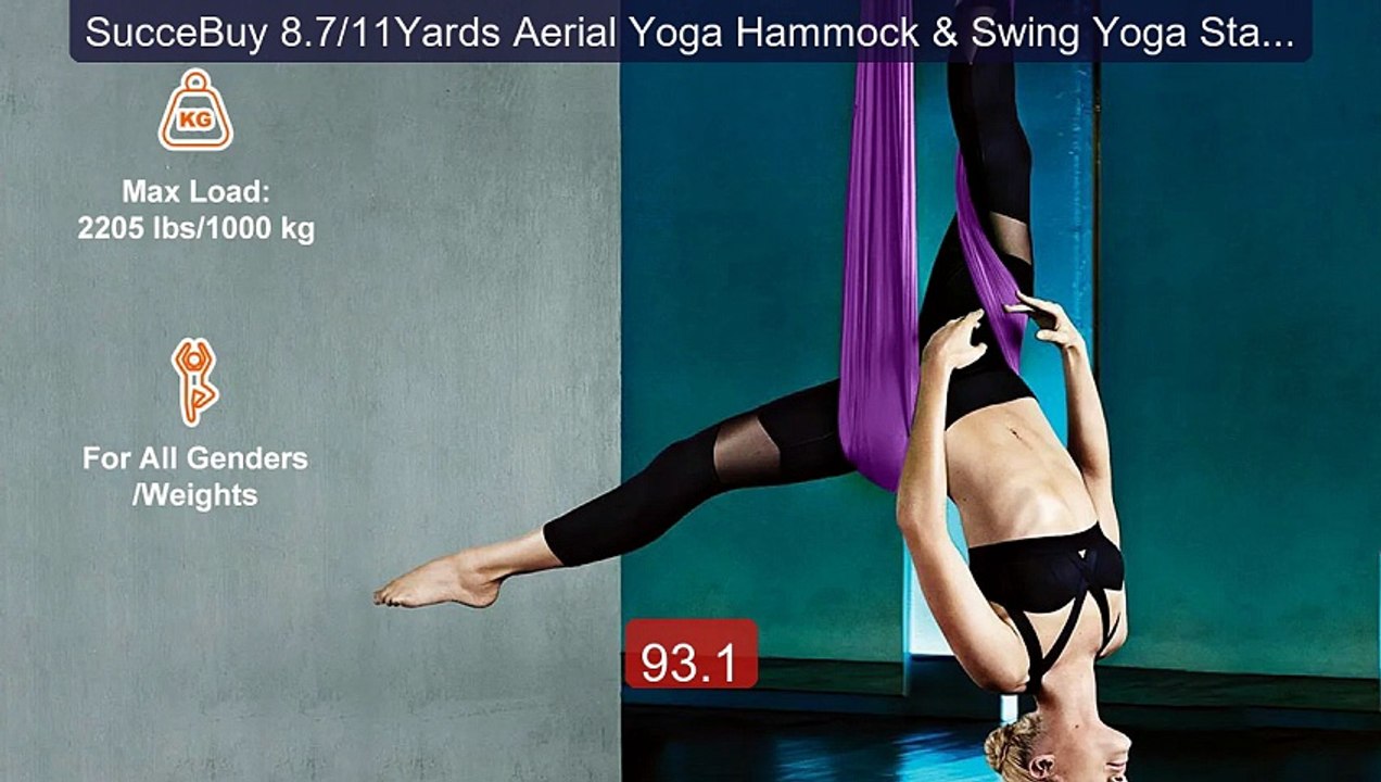SucceBuy 8.7/11Yards Aerial Yoga Hammock & Swing Yoga Starter Kit A... -- Top Rated 2026 | Buy Now!