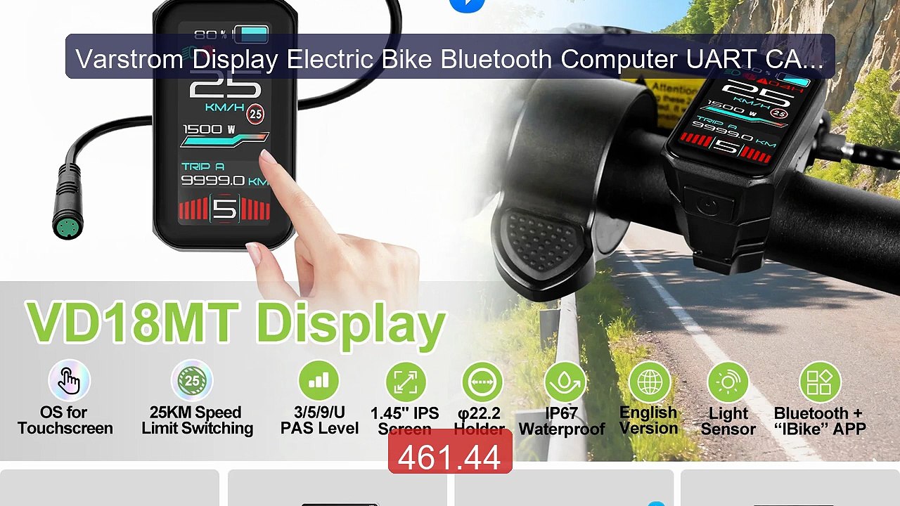 Varstrom Display Electric Bike Bluetooth Computer UART CAN Sys... -- Hot Deal 2026 | Limited Offer!
