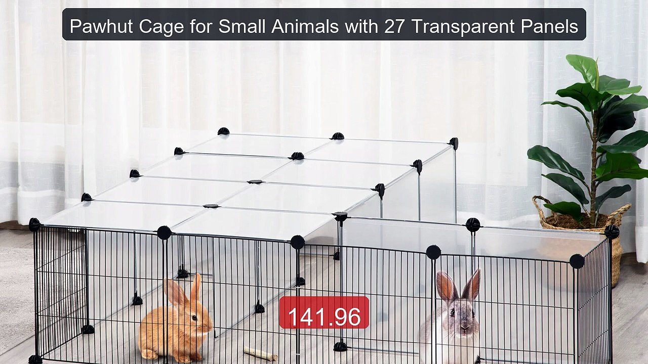 Pawhut Cage for Small Animals with 27 Transparent Panels -- Top Rated 2026 | Buy Now!