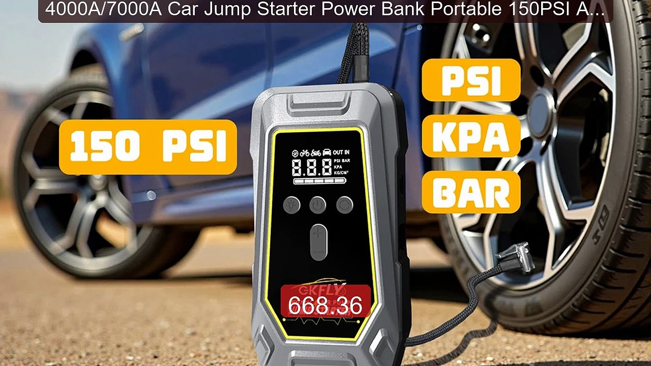 4000A/7000A Car Jump Starter Power Bank Portable 150PSI Air Pu... -- Hot Deal 2026 | Limited Offer!